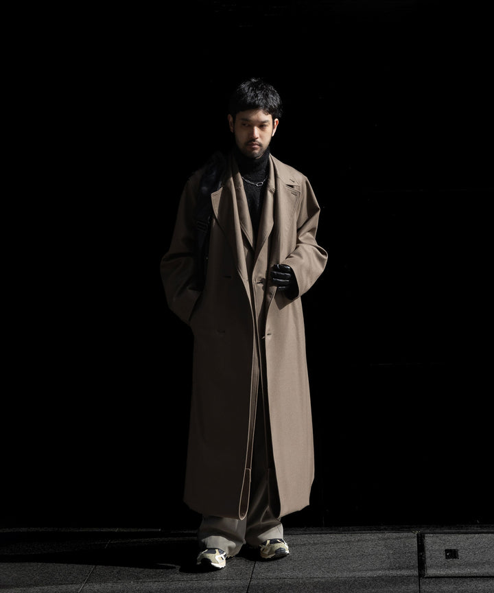 ssstein(シュタイン)の24AWコレクション OVERSIZED DOCKING DOUBLE BREASTED COAT - DARK BEIGE 公式通販サイトsession福岡セレクトショップ