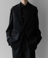 【stein】OVERSIZED SINGLE BREASTED JACKET - BLACK(2/72 WOOL)