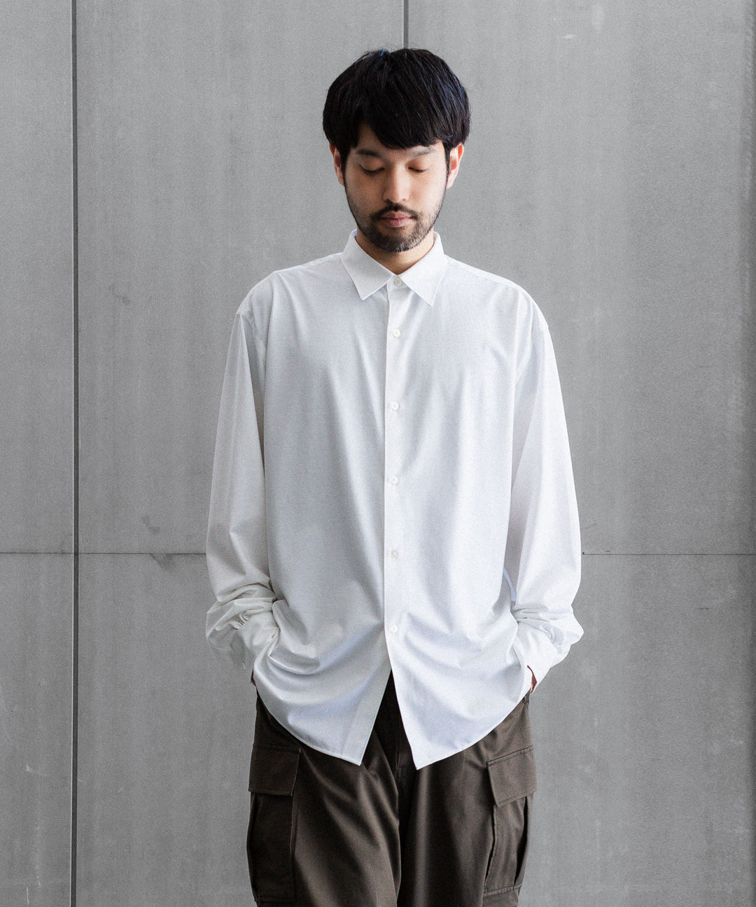 KANEMASA PHIL. カネマサフィル 46G MODEST SHIRTのWHITE 公式通販サイトsession福岡セレクトショップ 