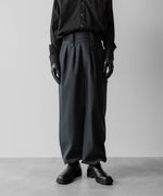 画像をギャラリービューアに読み込む, SUBLATIONS サブレーションズのHEAVY WOOL GABARDINE GURKHA CARGO PANTS - SLATE GREYの公式通販サイトsession福岡セレクトショップ
