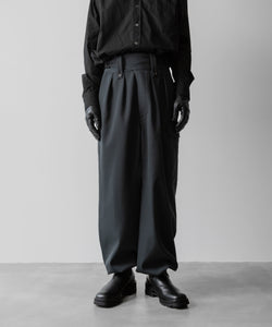 SUBLATIONS サブレーションズのHEAVY WOOL GABARDINE GURKHA CARGO PANTS - SLATE GREYの公式通販サイトsession福岡セレクトショップ