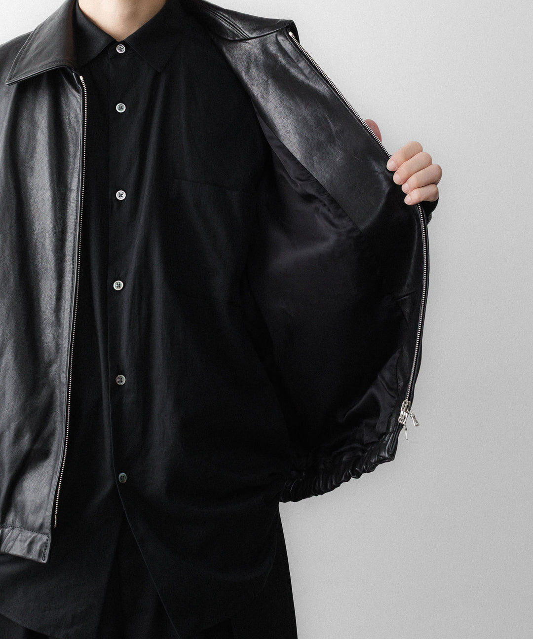 ssstein(シュタイン)のCALF ZIP SHORT JACKET - BLACKの公式通販サイトsession福岡セレクトショップ