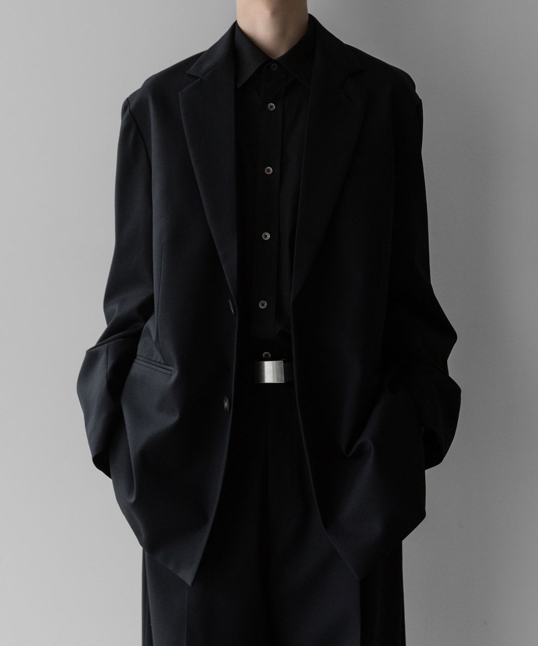 stein(シュタイン)の24SSコレクションOVERSIZED SINGLE BREASTED JACKETのBLACK