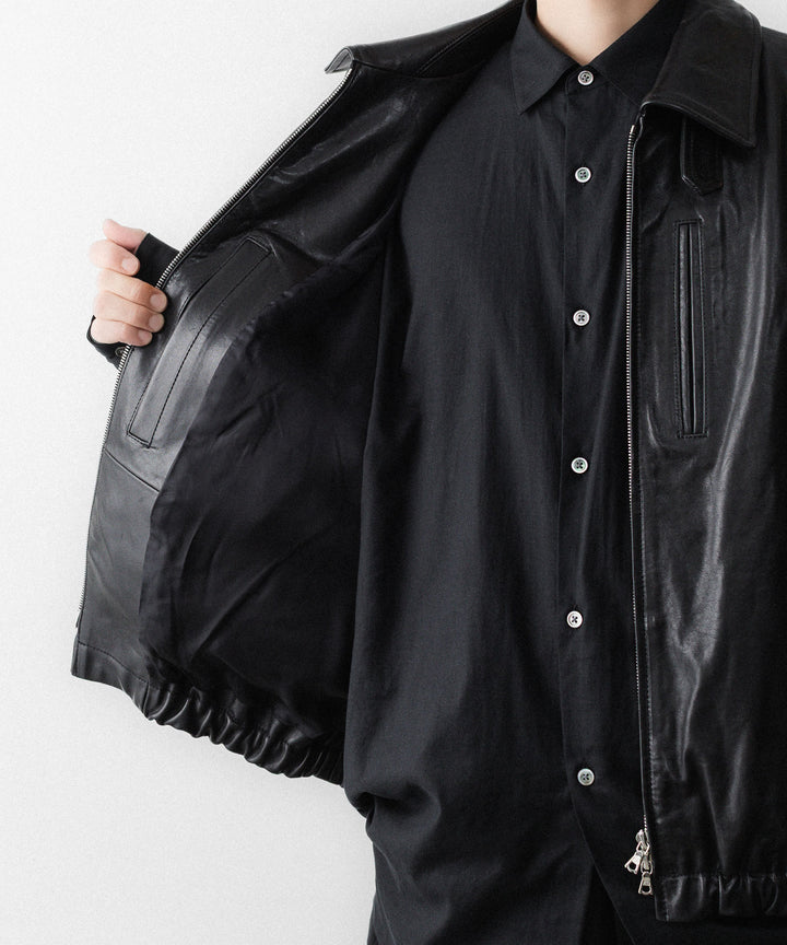ssstein(シュタイン)のCALF ZIP SHORT JACKET - BLACKの公式通販サイトsession福岡セレクトショップ