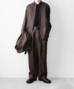 画像をギャラリービューアに読み込む, ssstein(シュタイン)の LIGHT LINEN OVERSIZED LS SHIRT - BROWNの公式通販サイトsession福岡セレクトショップ
