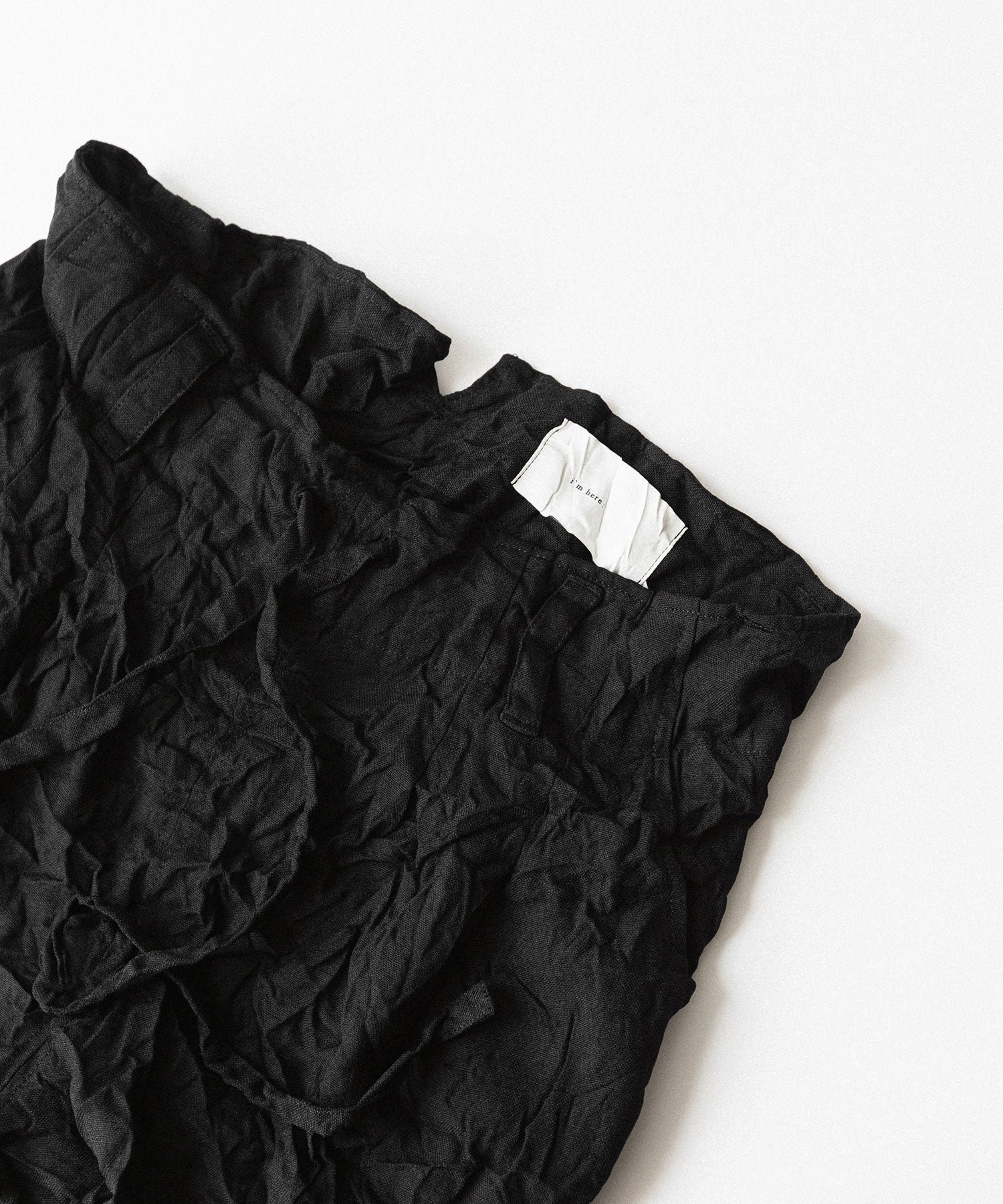 【 i'm here 】アイムヒアーのUN(I)FORM : SHORT PANTS - BLACK 公式通販サイトsession福岡セレクトショップ