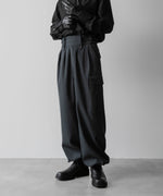 画像をギャラリービューアに読み込む, SUBLATIONS サブレーションズのHEAVY WOOL GABARDINE GURKHA CARGO PANTS - SLATE GREYの公式通販サイトsession福岡セレクトショップ
