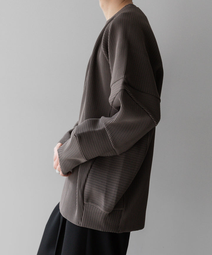【stein】ssstein シュタインのGRADATION PLEATS COMBINATION SLEEVES LS - D.GREIGE 公式通販サイトsession福岡セレクトショップ