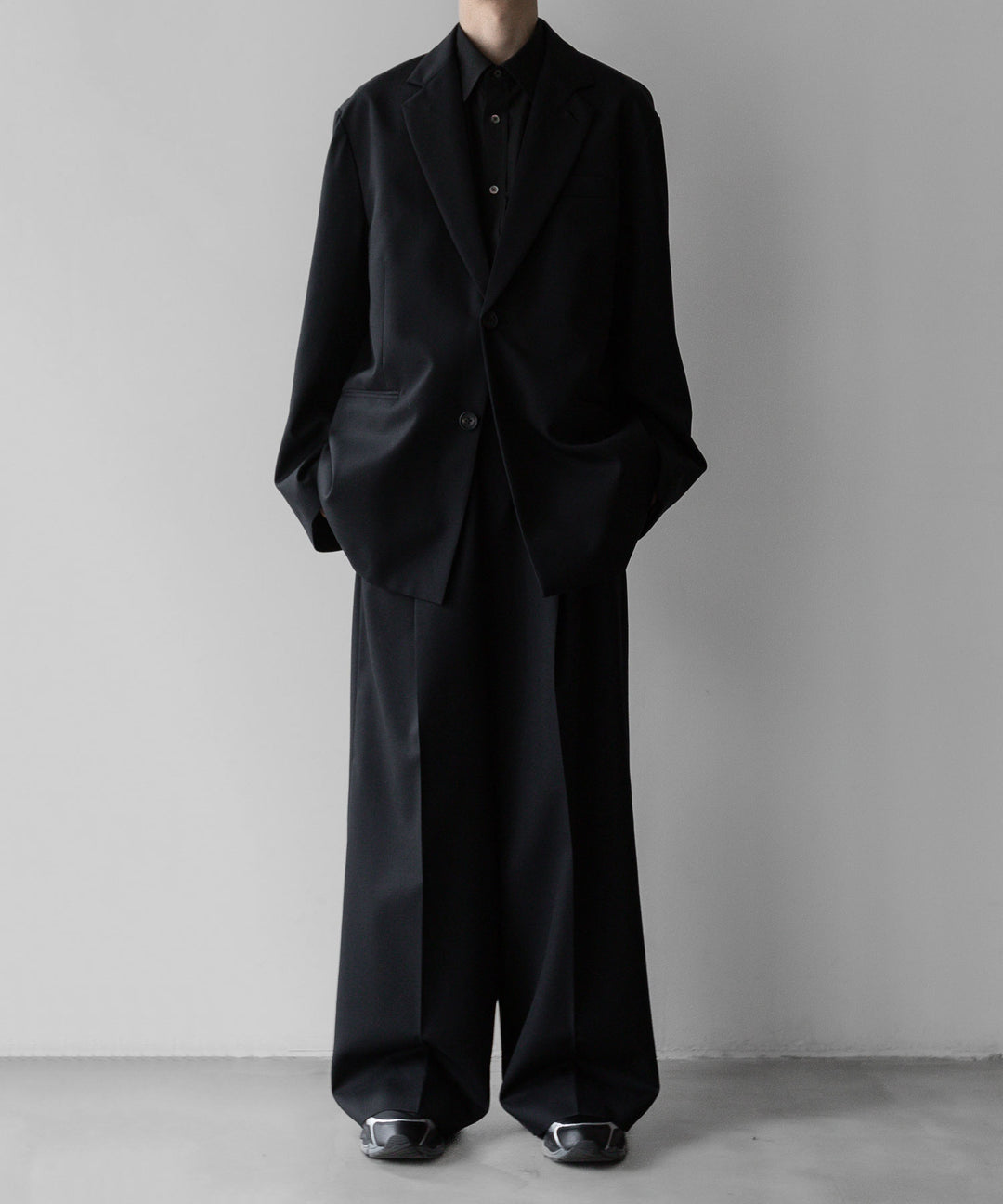 stein(シュタイン)の24SSコレクションOVERSIZED SINGLE BREASTED JACKETのBLACK
