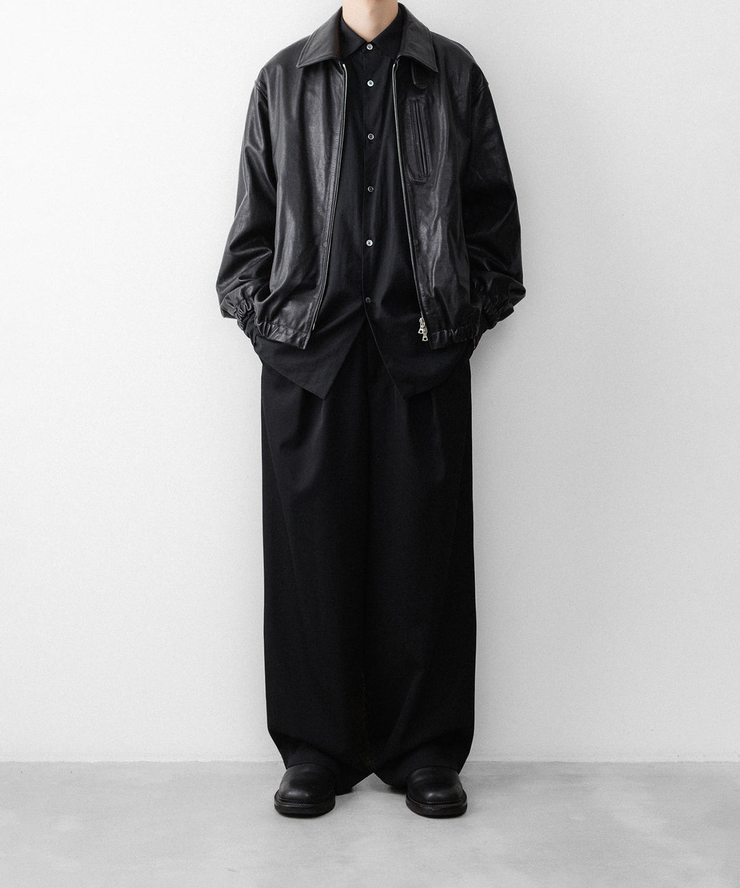 ssstein(シュタイン)のCALF ZIP SHORT JACKET - BLACKの公式通販サイトsession福岡セレクトショップ