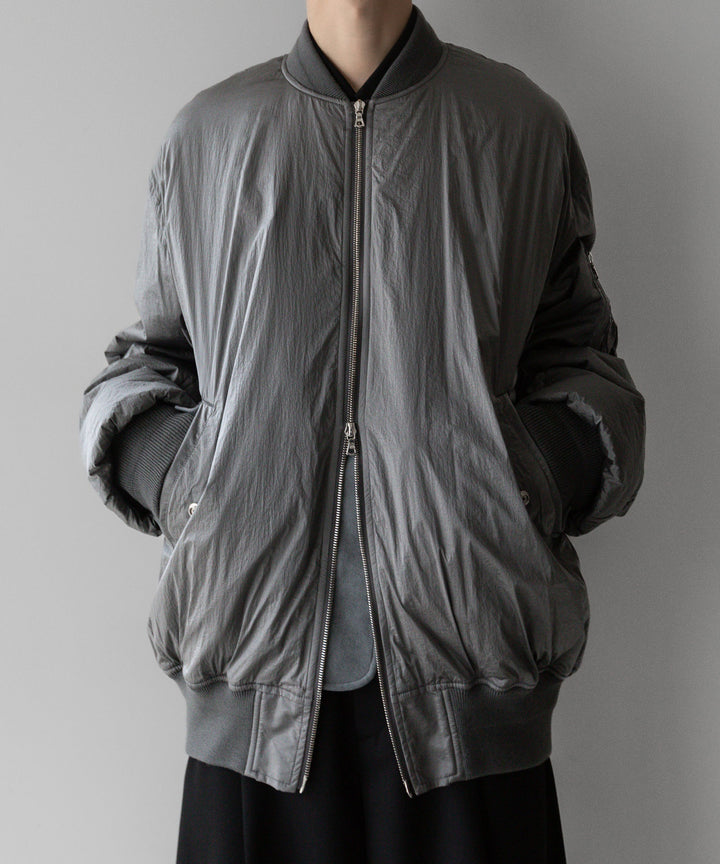 stein シュタイン 23AW OVERSIZED FLIGHT JACKET - SILVER sessionセッション福岡セレクトショップ 公式通販サイト