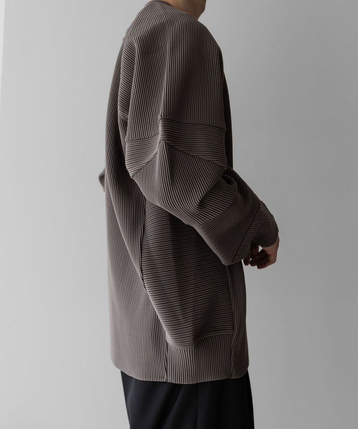 【stein】ssstein シュタインのGRADATION PLEATS COMBINATION SLEEVES LS - D.GREIGE 公式通販サイトsession福岡セレクトショップ