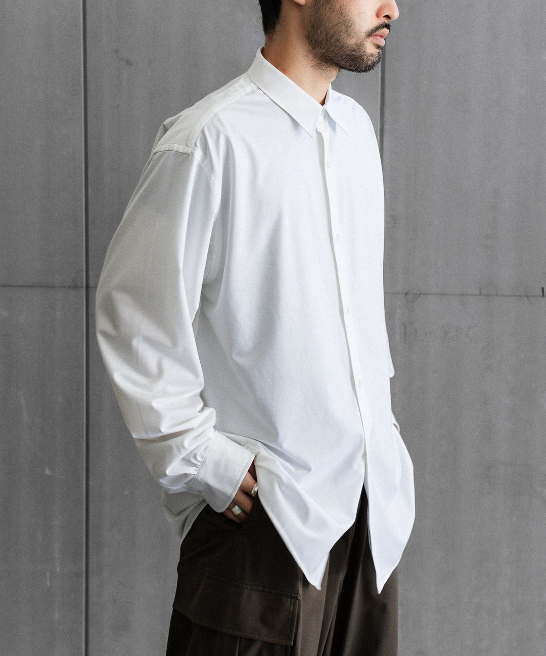 KANEMASA PHIL. カネマサフィル 46G MODEST SHIRTのWHITE 公式通販サイトsession福岡セレクトショップ 