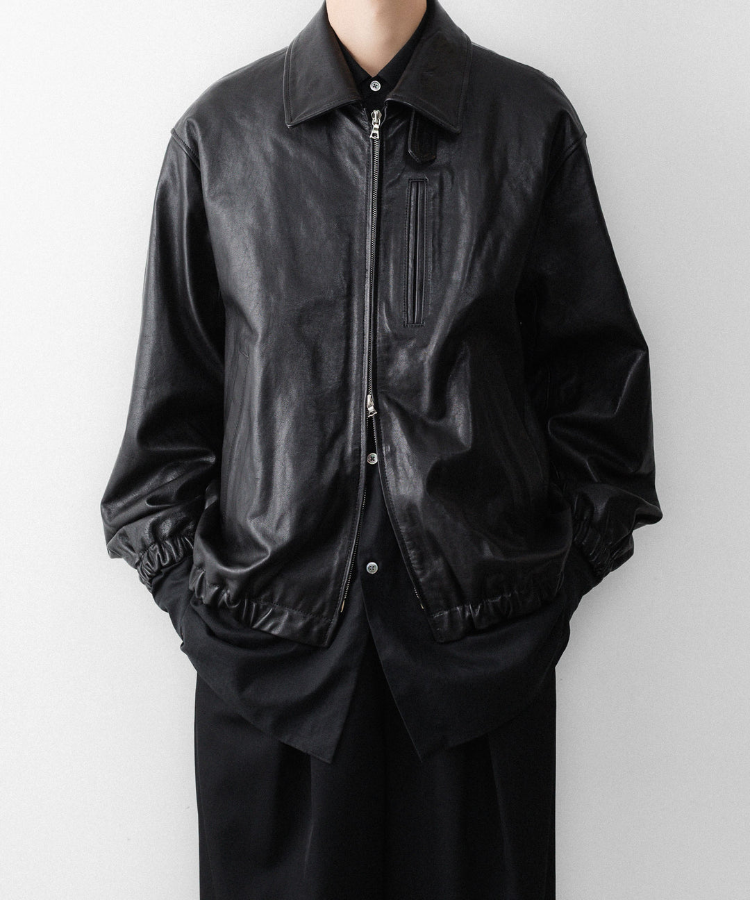 ssstein(シュタイン)のCALF ZIP SHORT JACKET - BLACKの公式通販サイトsession福岡セレクトショップ