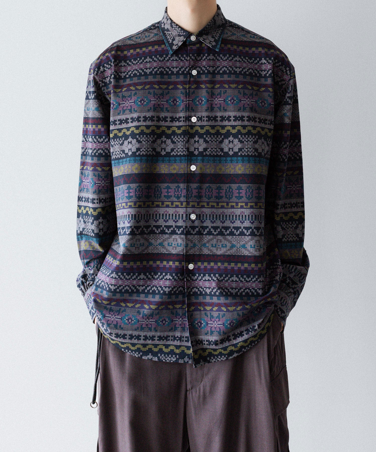 【KANEMASA PHIL.】46G MODEST PRINT SHIRT - PRINT