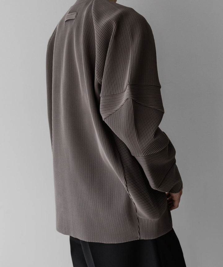 【stein】ssstein シュタインのGRADATION PLEATS COMBINATION SLEEVES LS - D.GREIGE 公式通販サイトsession福岡セレクトショップ