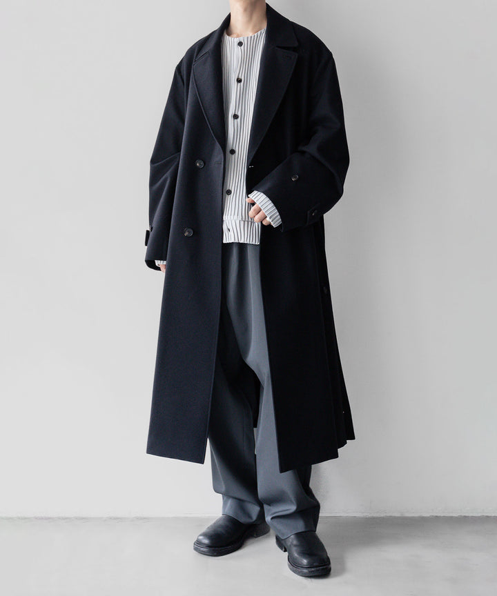 stein(シュタイン)の23AWコレクションOVERSIZED LAYERED SINGLE COATのDARK NAVY sessionセッション福岡セレクトショップ 公式通販サイト