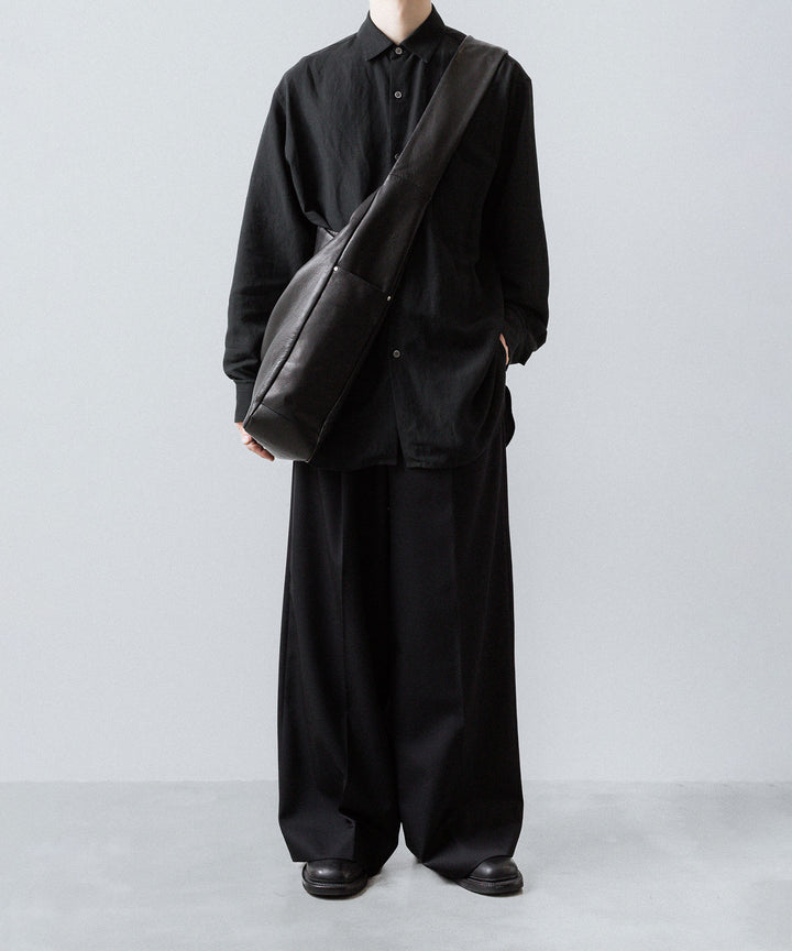 ssstein(シュタイン)のRAYON/LINEN OVERSIZED DOWN PAT SHIRT - BLACKの公式通販サイトsession福岡セレクトショップ