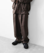 画像をギャラリービューアに読み込む, ssstein(シュタイン)のLIGHT LINEN WIDE EASY TROUSERS - BROWNの公式通販サイトsession福岡セレクトショップ
