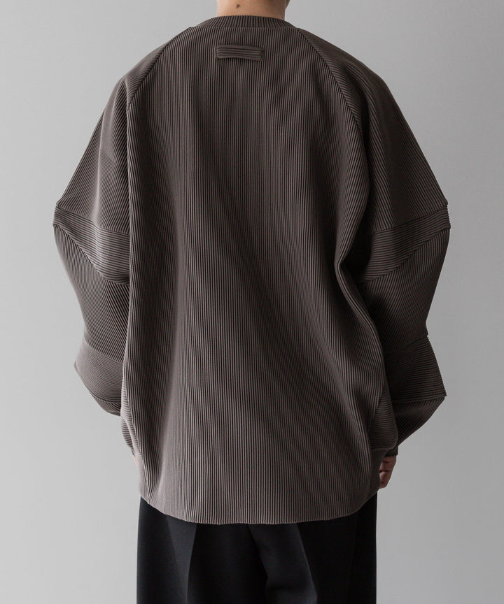 【stein】ssstein シュタインのGRADATION PLEATS COMBINATION SLEEVES LS - D.GREIGE 公式通販サイトsession福岡セレクトショップ