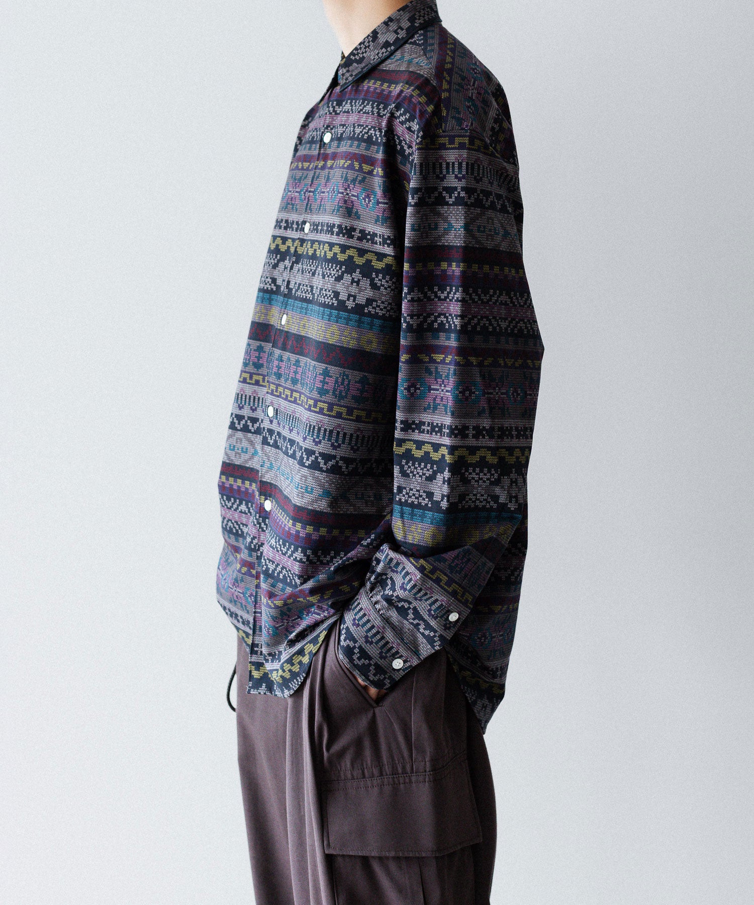 【KANEMASA PHIL.】46G MODEST PRINT SHIRT - PRINT