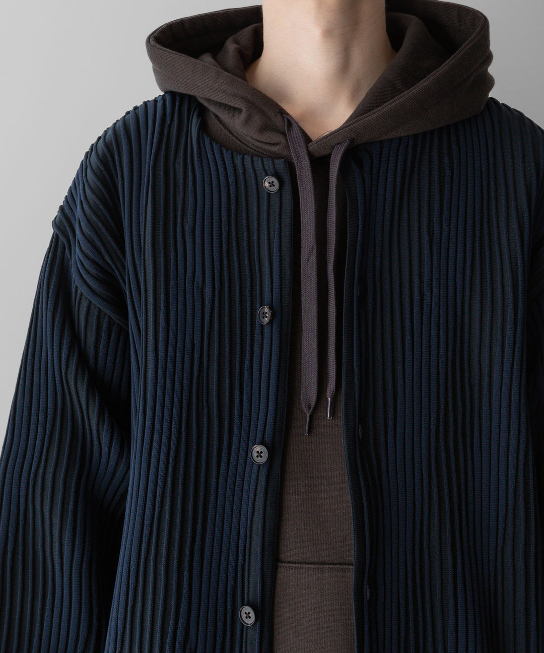 stein(シュタイン)の23AWコレクションOBLIQUE PATTERNED KNIT CARDIGANのDARK NAVY 公式通販サイト session福岡セレクトショップ