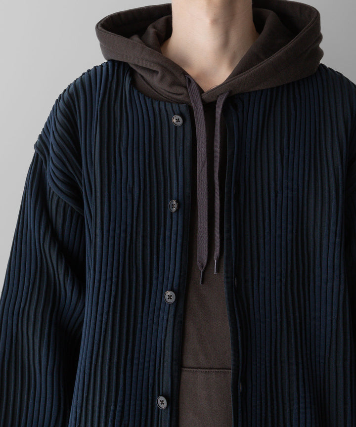 stein(シュタイン)の23AWコレクションOBLIQUE PATTERNED KNIT CARDIGANのDARK NAVY 公式通販サイト session福岡セレクトショップ
