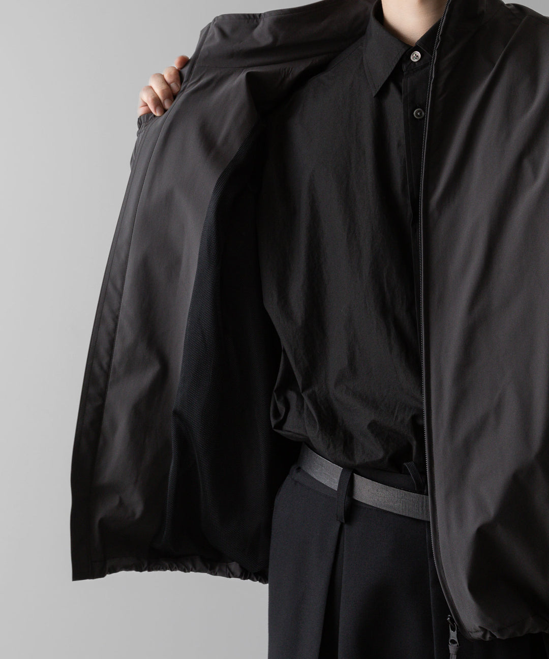 ssstein(シュタイン)の24AWコレクション WINDBREAKER STAND COLLAR JACKET - CHARCOAL 公式通販サイトsession福岡セレクトショップ
