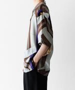 画像をギャラリービューアに読み込む, ANTHEM A-アンセムエーのCOLLAGE PRINTED OPEN COLLAR SHIRTのSAGE GREENの公式通販サイトsession福岡セレクトショップ
