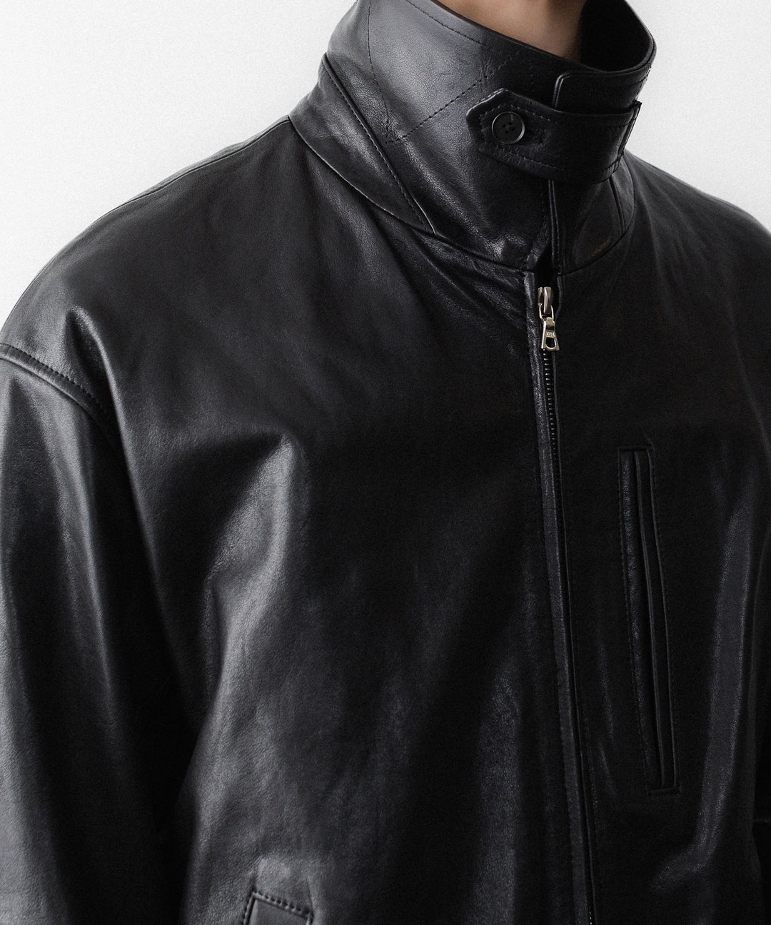 ssstein(シュタイン)のCALF ZIP SHORT JACKET - BLACKの公式通販サイトsession福岡セレクトショップ