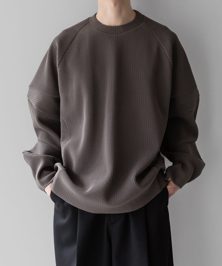 【stein】ssstein シュタインのGRADATION PLEATS COMBINATION SLEEVES LS - D.GREIGE 公式通販サイトsession福岡セレクトショップ