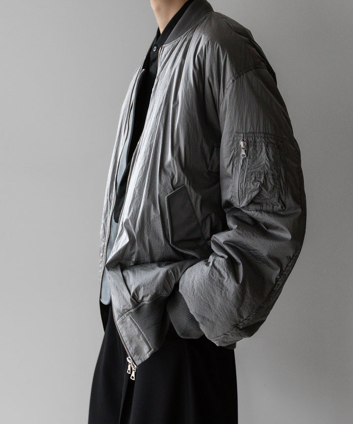 stein シュタイン 23AW OVERSIZED FLIGHT JACKET - SILVER sessionセッション福岡セレクトショップ 公式通販サイト