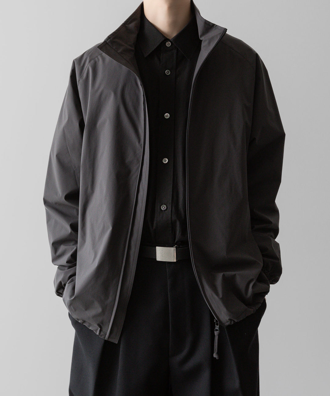 ssstein(シュタイン)の24AWコレクション WINDBREAKER STAND COLLAR JACKET - CHARCOAL 公式通販サイトsession福岡セレクトショップ