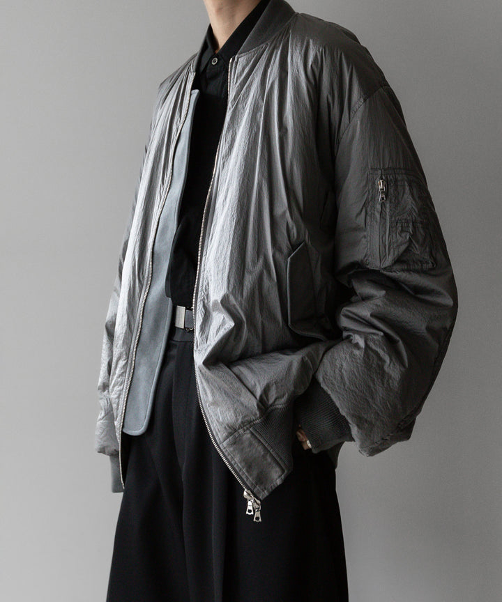 stein シュタイン 23AW OVERSIZED FLIGHT JACKET - SILVER sessionセッション福岡セレクトショップ 公式通販サイト