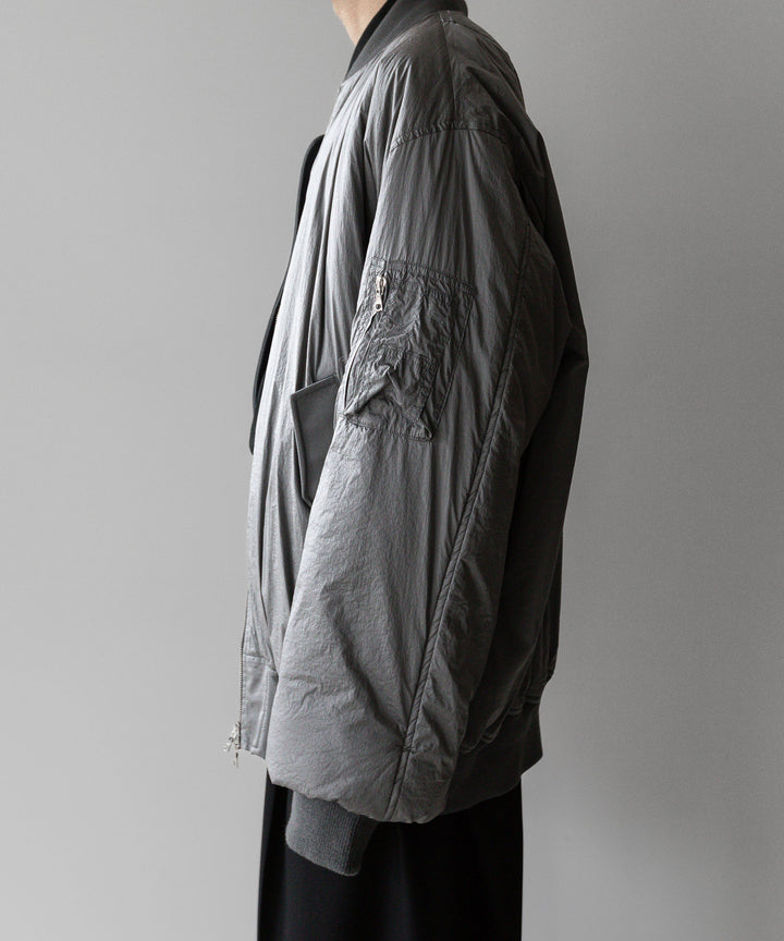 stein シュタイン 23AW OVERSIZED FLIGHT JACKET - SILVER sessionセッション福岡セレクトショップ 公式通販サイト