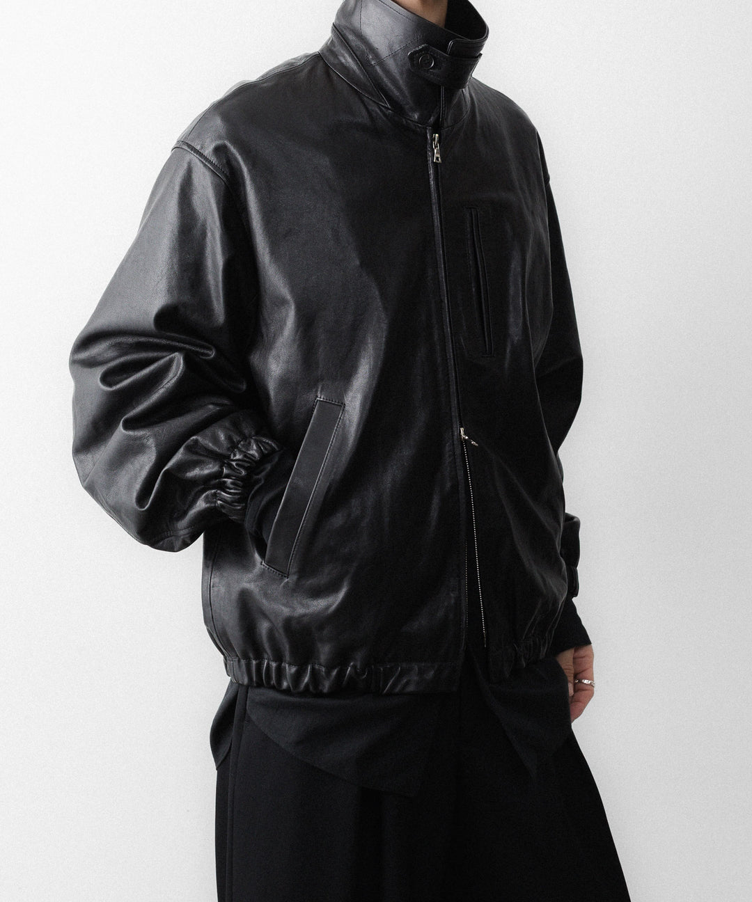 ssstein(シュタイン)のCALF ZIP SHORT JACKET - BLACKの公式通販サイトsession福岡セレクトショップ