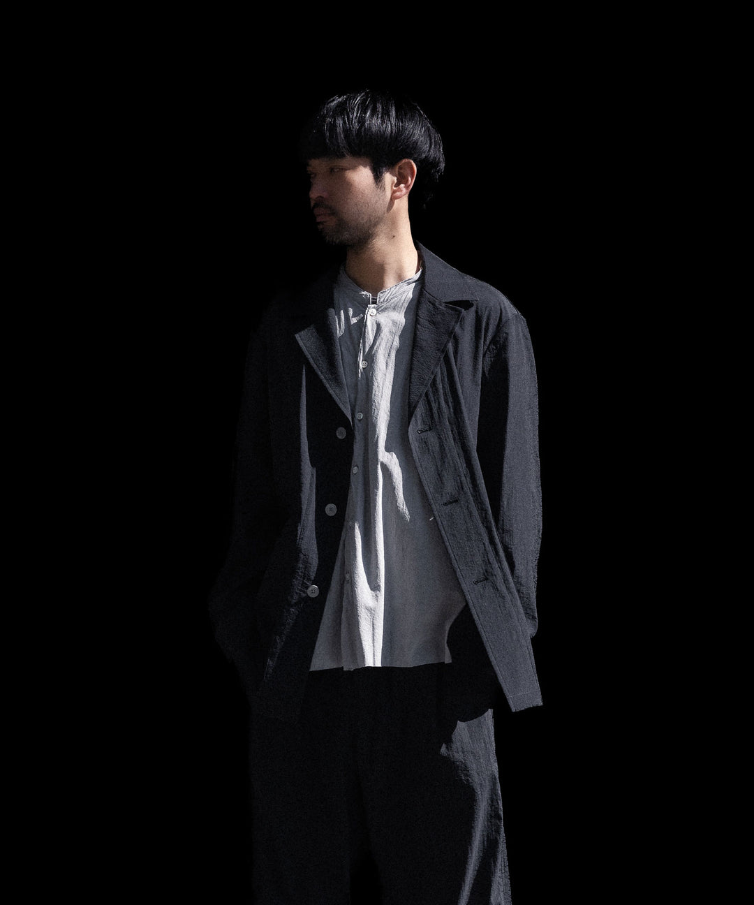 【KANEMASA PHIL.】46G ECLIPSE SHIRT - GREY