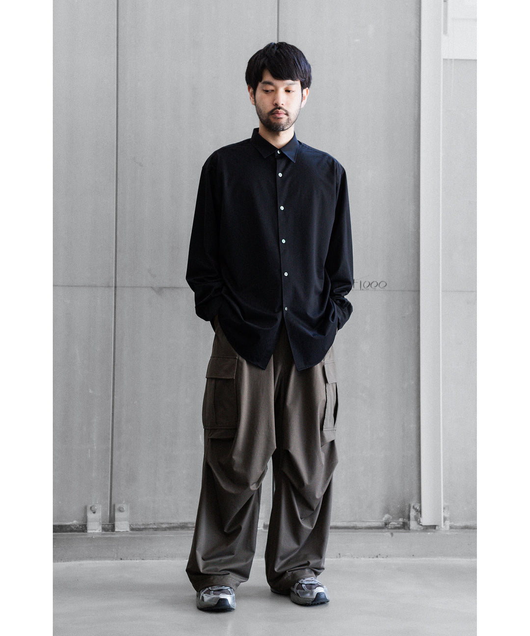 【KANEMASA PHIL.】46G MODEST SHIRT - BLACK