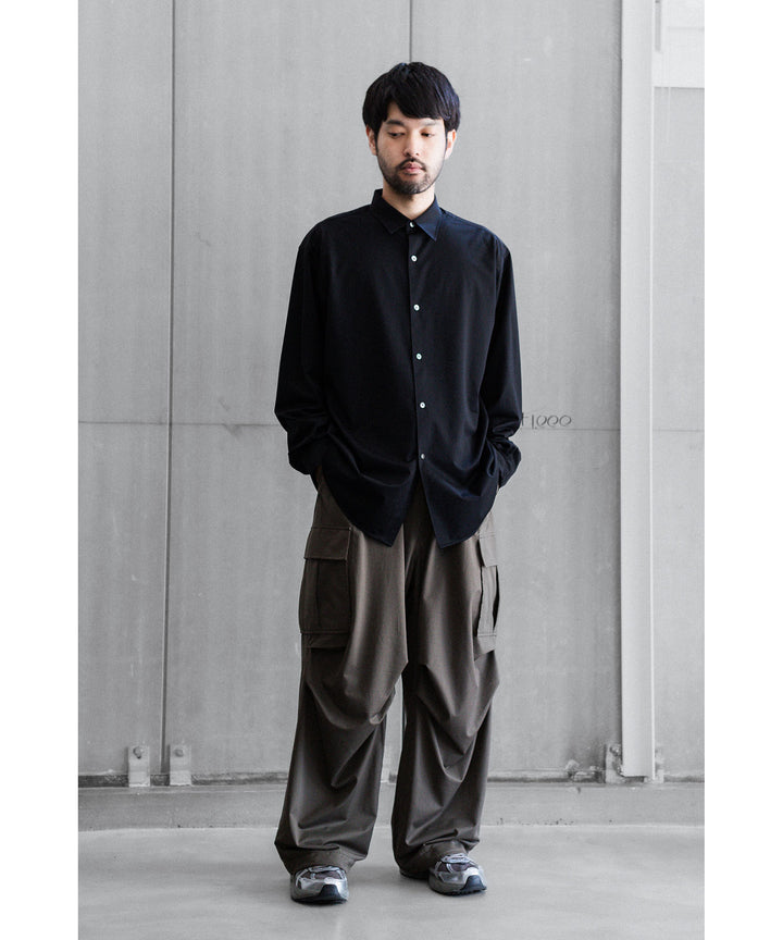 【KANEMASA PHIL.】46G MODEST SHIRT - BLACK