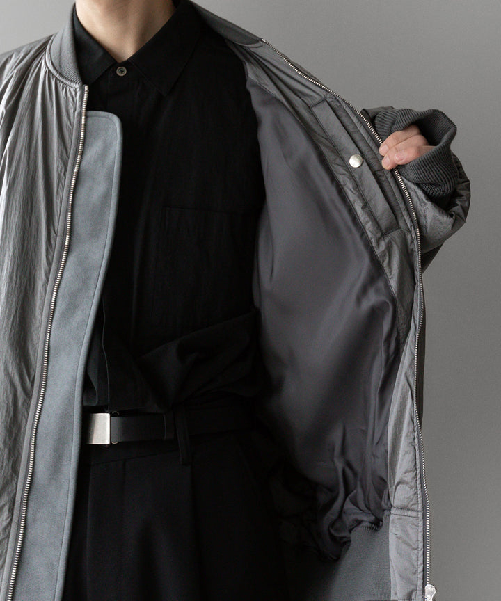 stein シュタイン 23AW OVERSIZED FLIGHT JACKET - SILVER sessionセッション福岡セレクトショップ 公式通販サイト