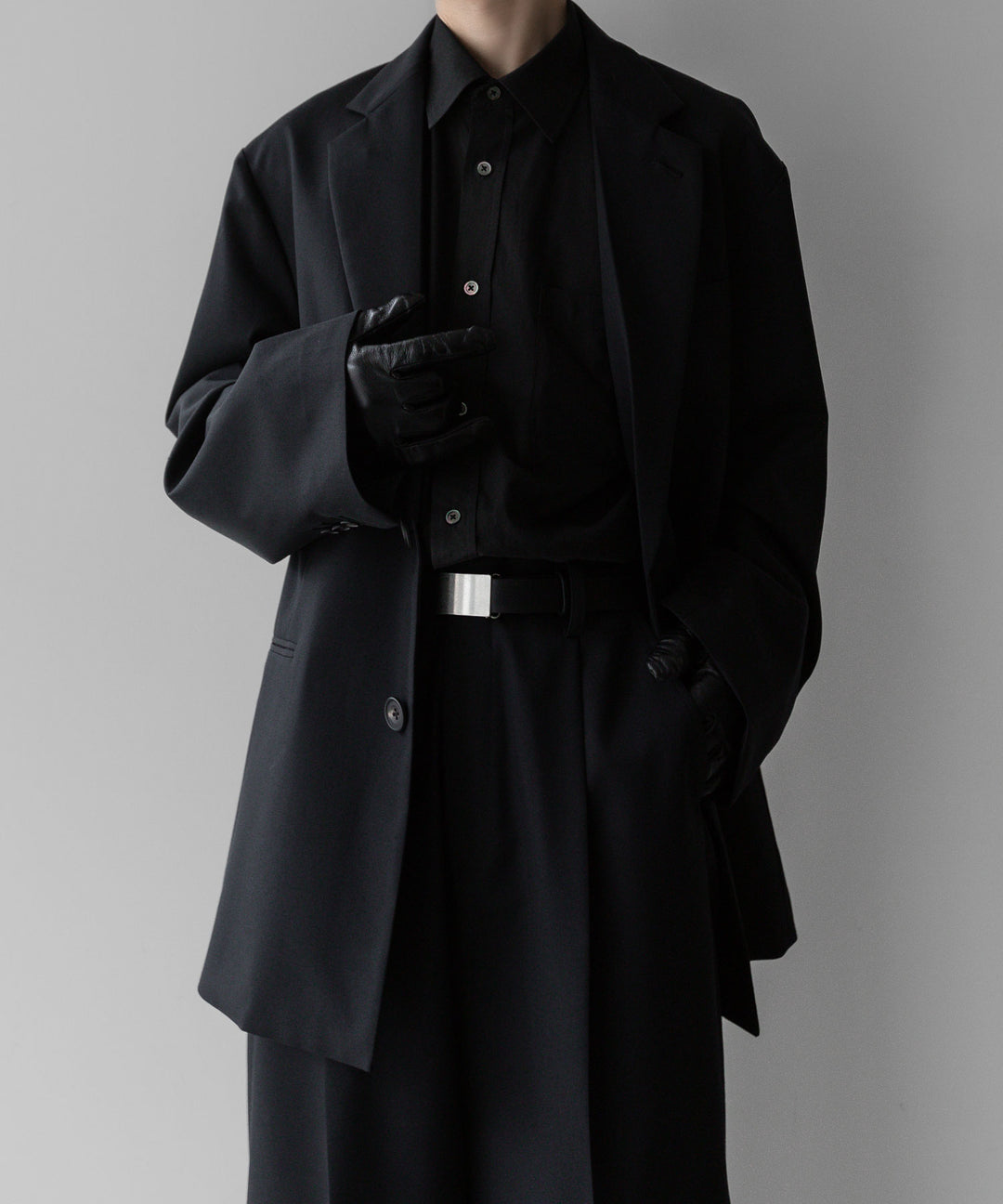 stein(シュタイン)の24SSコレクションOVERSIZED SINGLE BREASTED JACKETのBLACK
