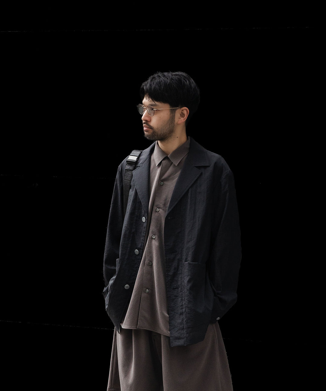 KANEMASA PHIL. カネマサフィルの36G CUPRO ETHER SHIRTのCHARCOALの公式通販サイトsession福岡セレクトショップ