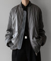 【stein】OVERSIZED FLIGHT JACKET - SILVER