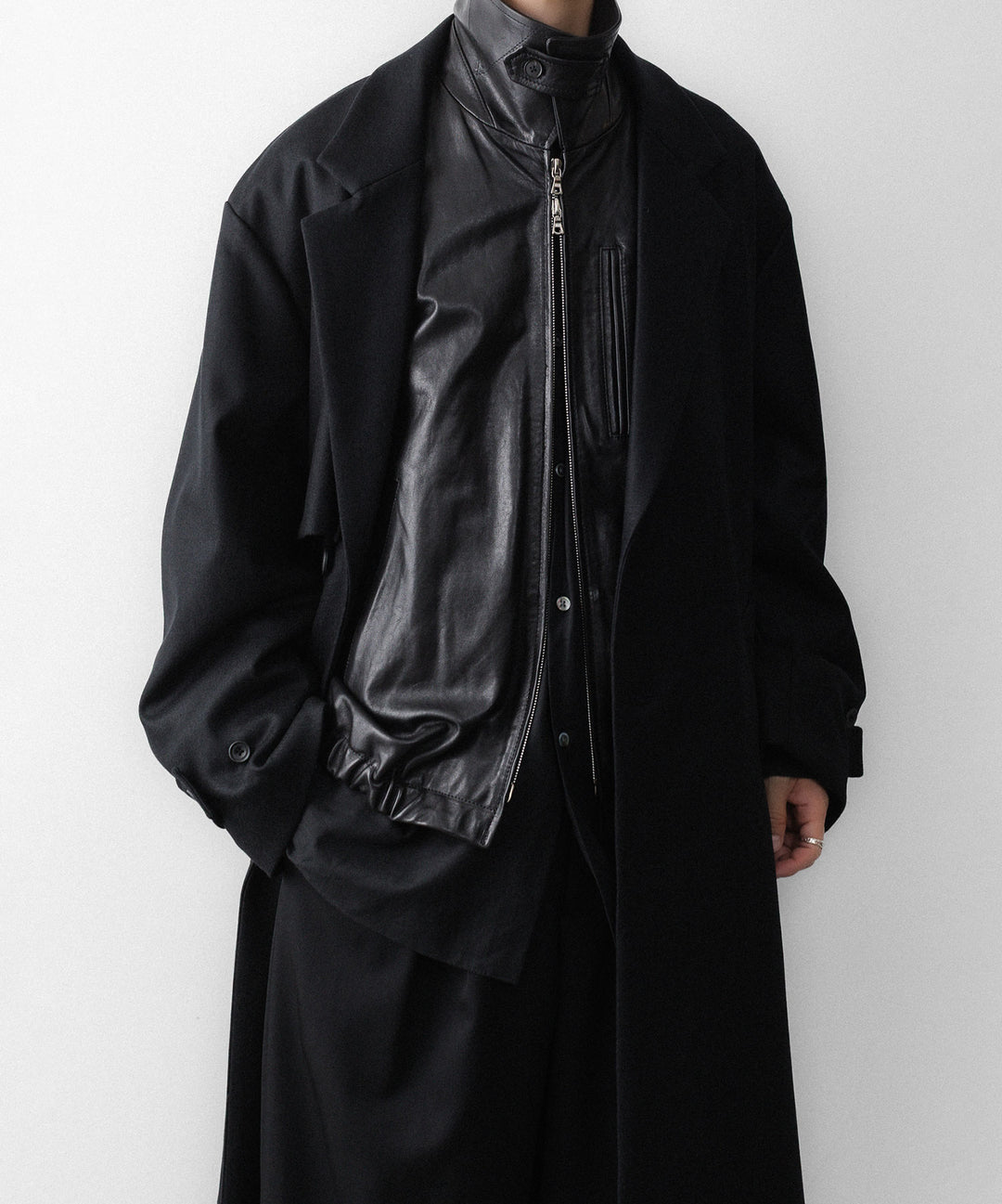 ssstein(シュタイン)のCALF ZIP SHORT JACKET - BLACKの公式通販サイトsession福岡セレクトショップ