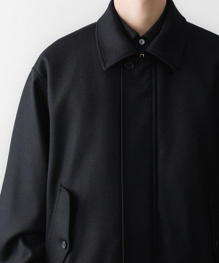 ssstein(シュタイン)のWOOL MELTON HARRINGTON JACKET - BLACKの公式通販サイトsession福岡セレクトショップ
