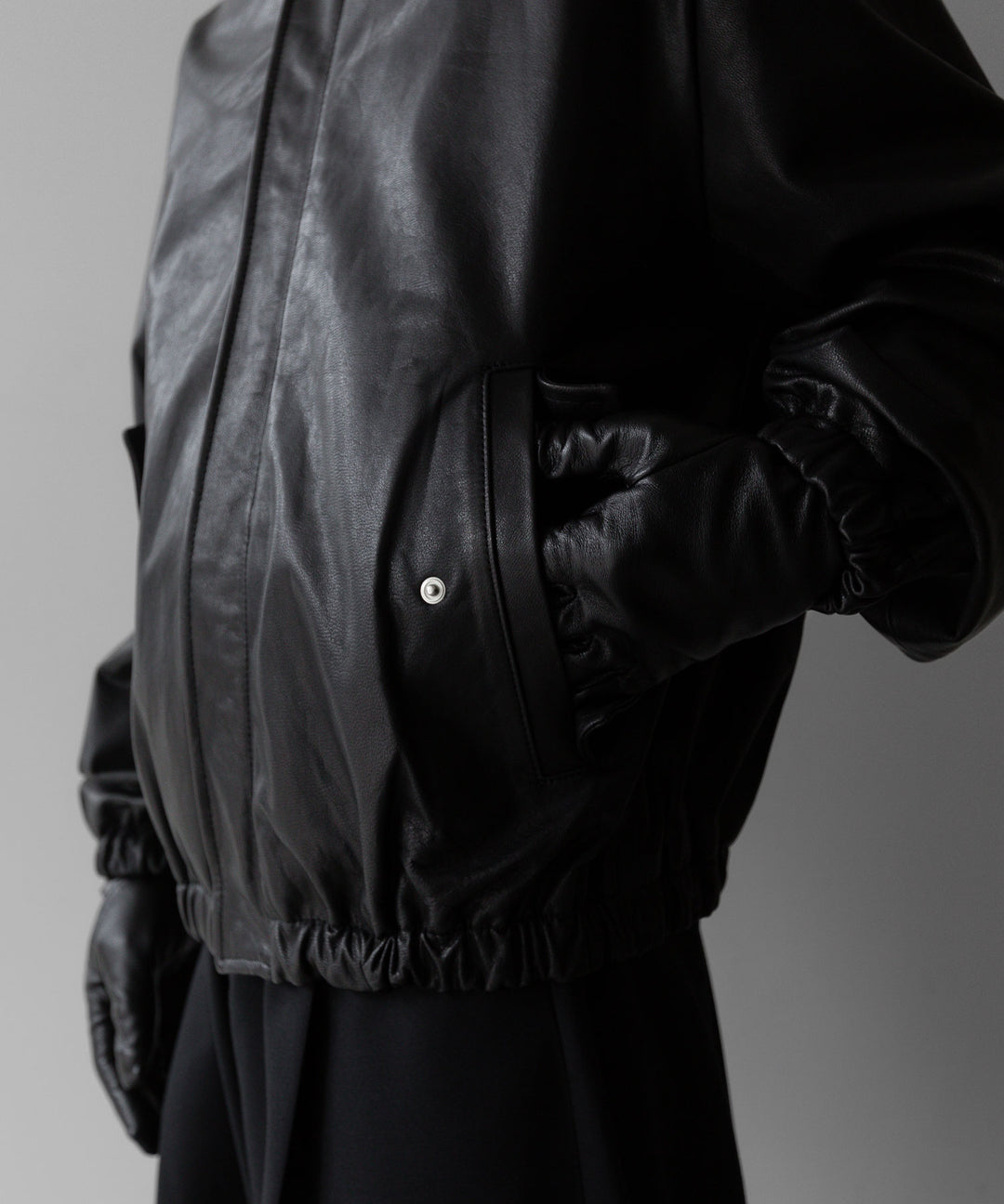ssstein stein シュタインのLEATHER ZIP BLOUSON - BLACK公式通販サイトsession福岡セレクトショップ