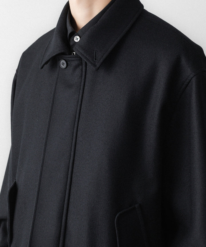 ssstein(シュタイン)のWOOL MELTON HARRINGTON JACKET - BLACKの公式通販サイトsession福岡セレクトショップ