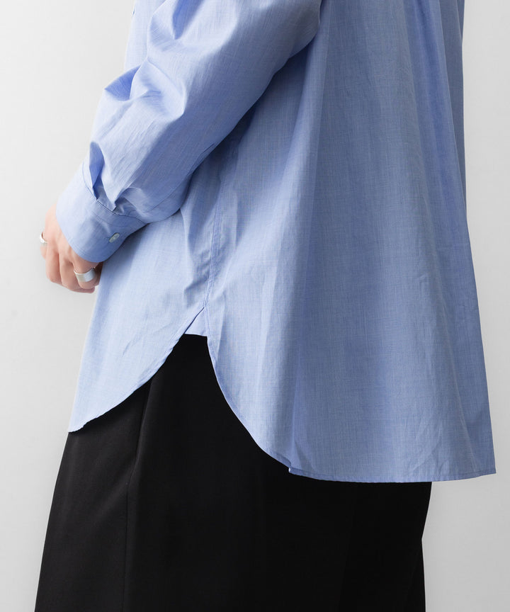ssstein(シュタイン)のSMOOTH COTTON OVERSIZED REGULAR COLLAR SHIRT - BLUEの公式通販サイトsession福岡セレクトショップ