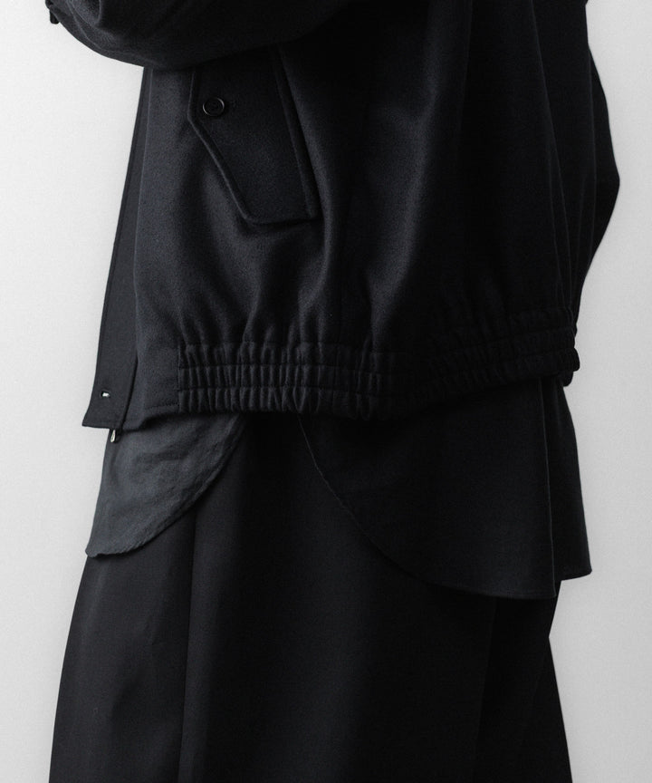 ssstein(シュタイン)のWOOL MELTON HARRINGTON JACKET - BLACKの公式通販サイトsession福岡セレクトショップ
