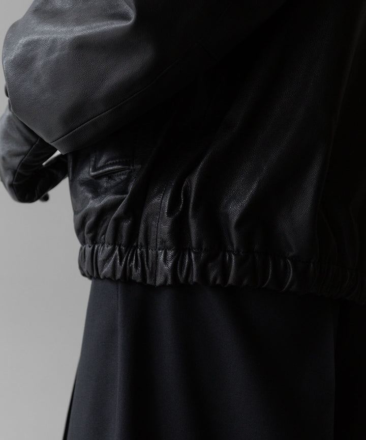 ssstein stein シュタインのLEATHER ZIP BLOUSON - BLACK公式通販サイトsession福岡セレクトショップ